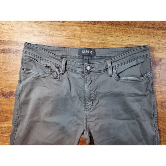 DU/ER DUER N2X Slim Fit No Sweat Pants Mens 38x34 Gray Performance Stretch - Picture 3 of 5